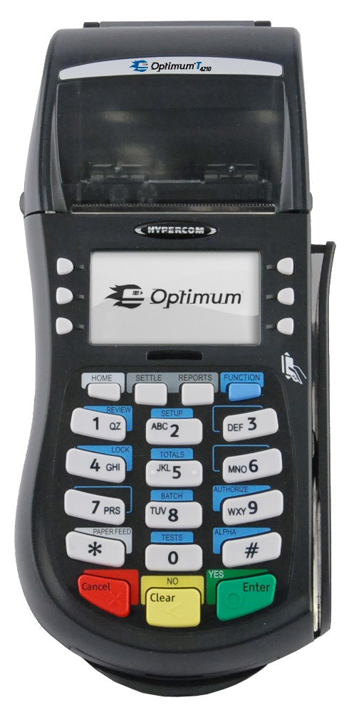 Hypercom Optimum T4210 Dial Terminal - Click Image to Close