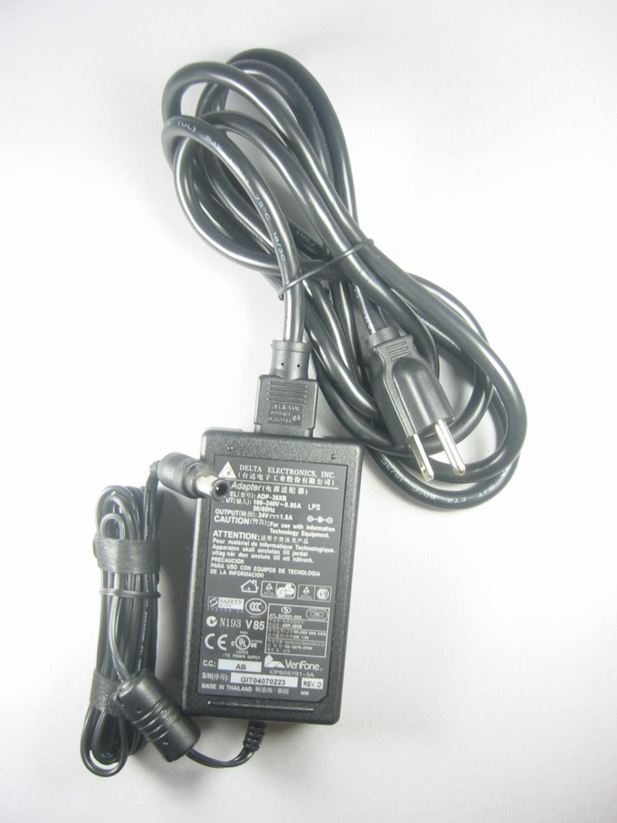 Power Supply for Verifone Terminals 3740 / 3750 - Click Image to Close