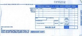 10 pack Imprint Sales Slips for Imprinter 3-copy compact (1000) - Click Image to Close